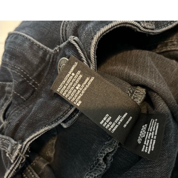 Free People Ivy Jeans Skinny Released Hem 9” Rise Navy 26 - Picture 7 of 11